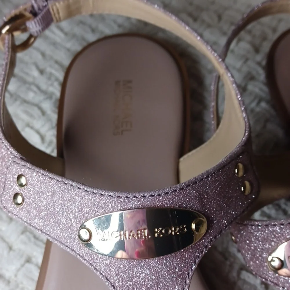 Michael Kors Glittery Pink Sandals